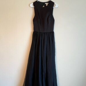 Forever 21 Black Backless Prom Dress